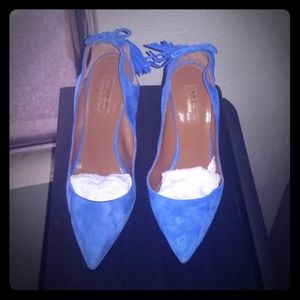 Aquazzura Blue High Heels